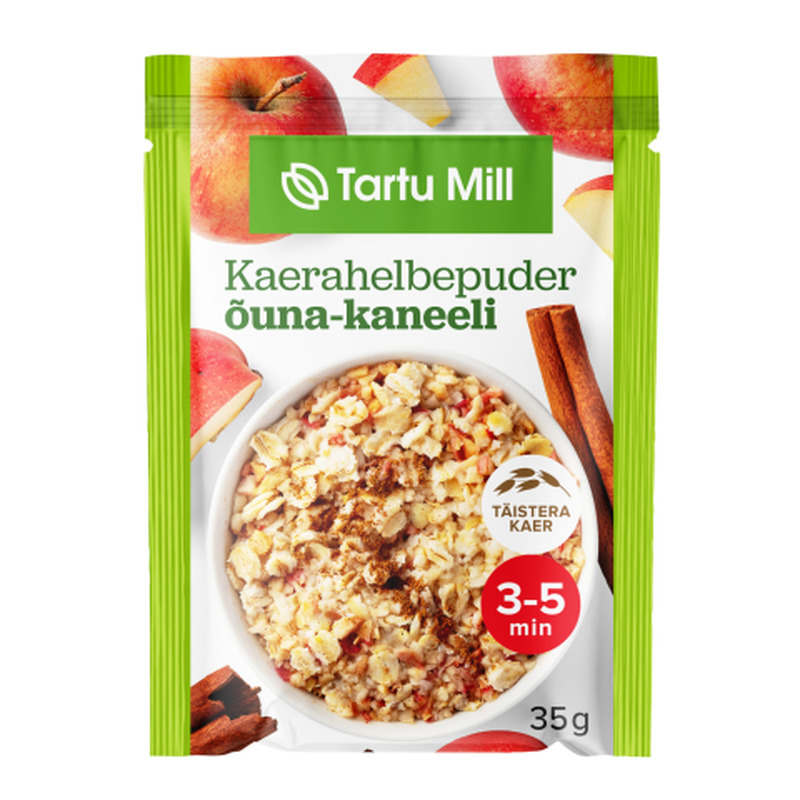 Kaerahelbepuder õuna-kaneeli Tartu Mill 35g