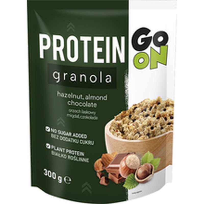 SANTE GO ON PROTEIN GRANOLA röstitud müsli pähklite ja šokolaadiga 300 g