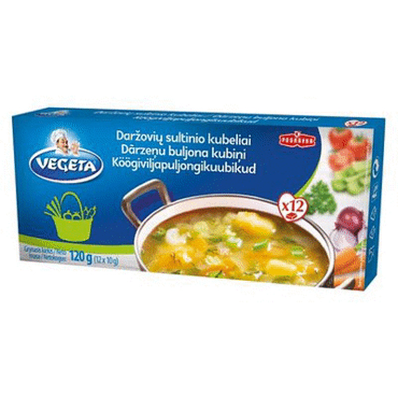 Köögivilja puljongikuubik VEGETA 120g