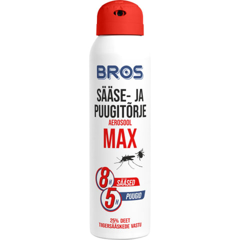 Sääse-ja puugitõrje aerosool Deet Max, BROS, 90 ml