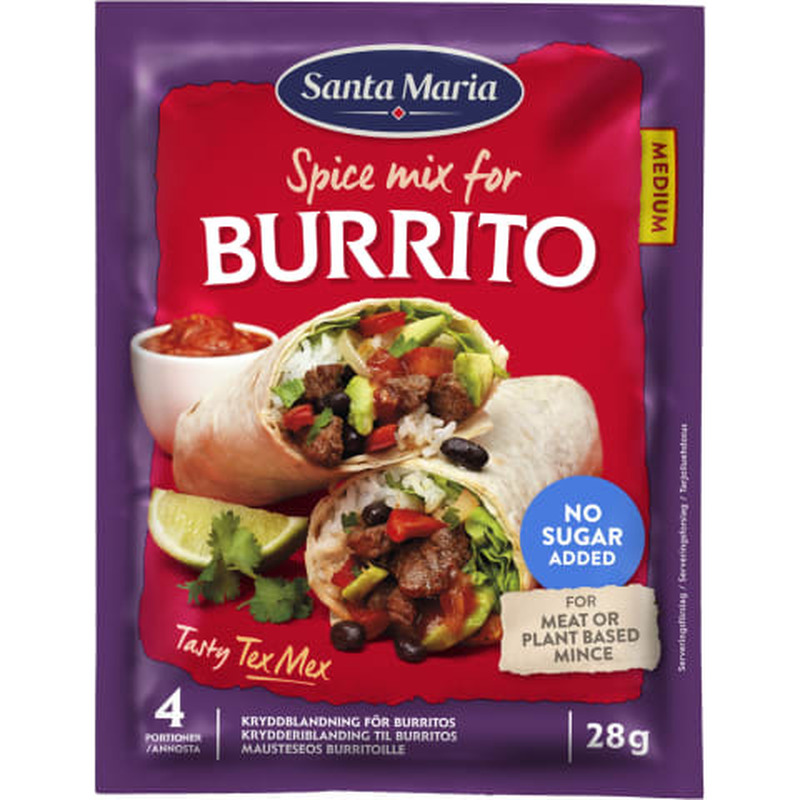 Burrito maitseainesegu, SANTA MARIA, 28 g