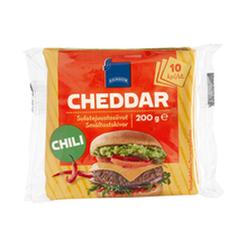 Cheddar sulajuustuviilud tšilliga, 200g