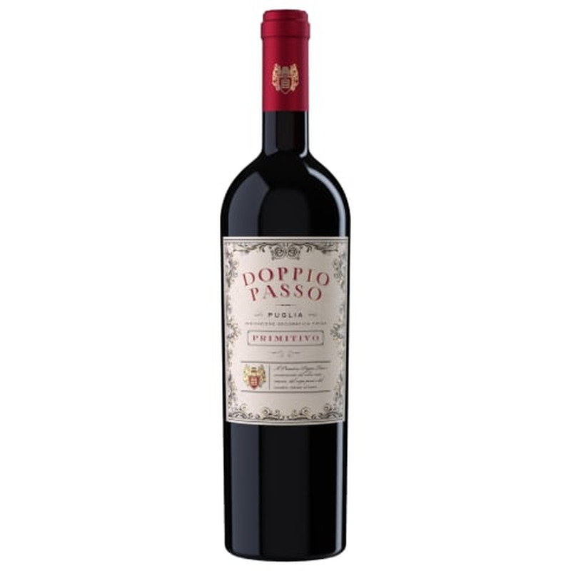 Kaitstud geograafilise tähisega vein Doppio Passo Primitivo 13%vol 0,75l