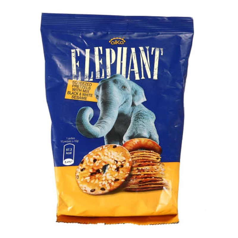 Kreekerid seesamiseemnetega Elephant 80g