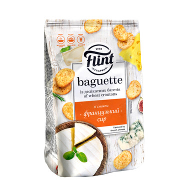 FLINT Baguette Prantsuse juustumaitselised kuivikud 90g