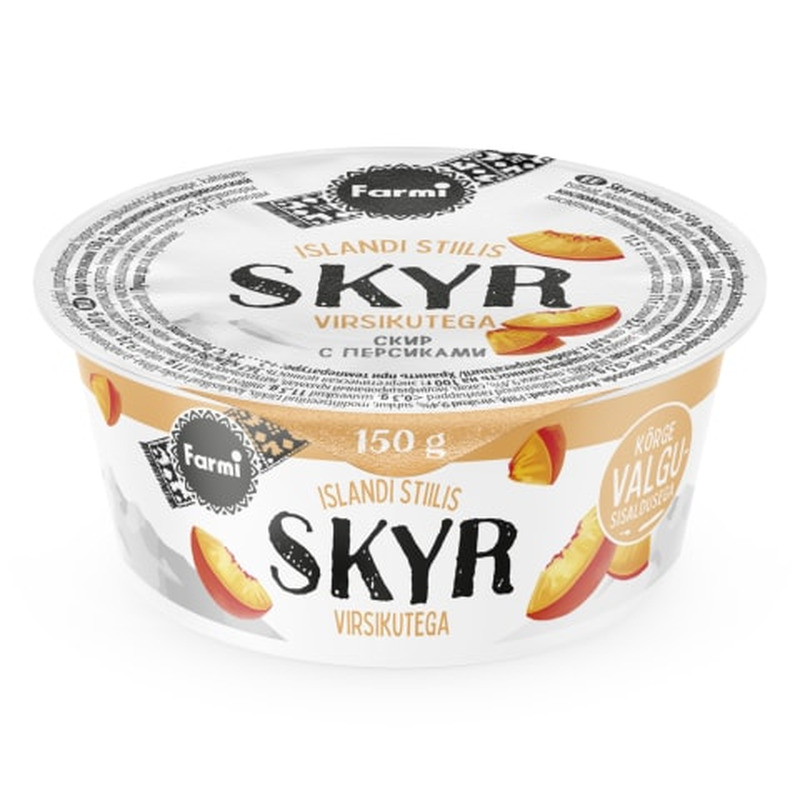 Skyr virsikutega, FARMI, 150 g