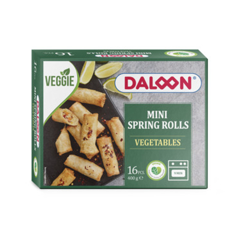 DALOON Mini kevadrullid köögiviljadega Vegan 400g (16x25g)