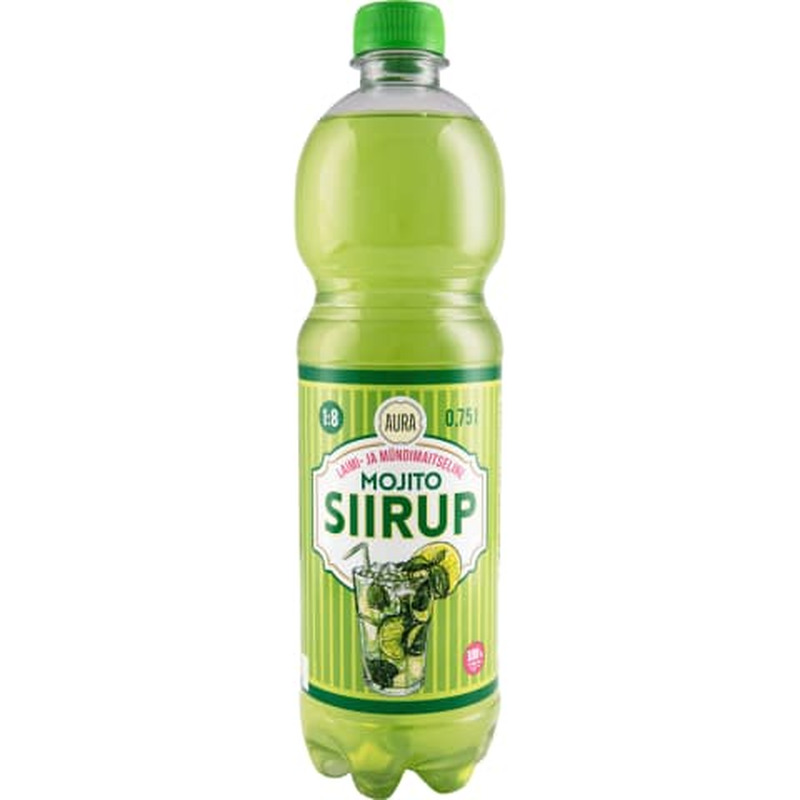 Aura laimi- ja mündimaitseline Mojito siirup 0,75l PET