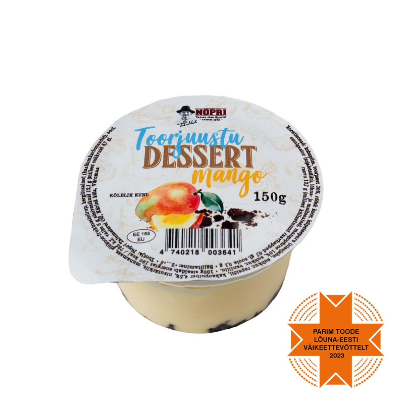 Toorjuustu dessert mango, NOPRI, 150 g