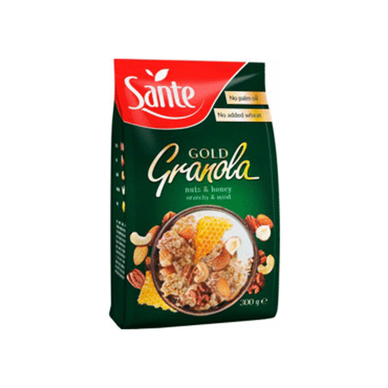 Granola pähkli-meega SANTE GOLD 300g