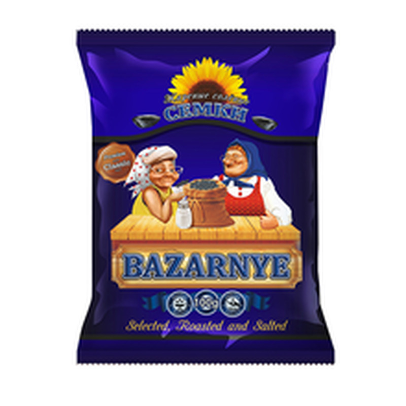 Bazaro mustad soolased päevalilleseemned 100g