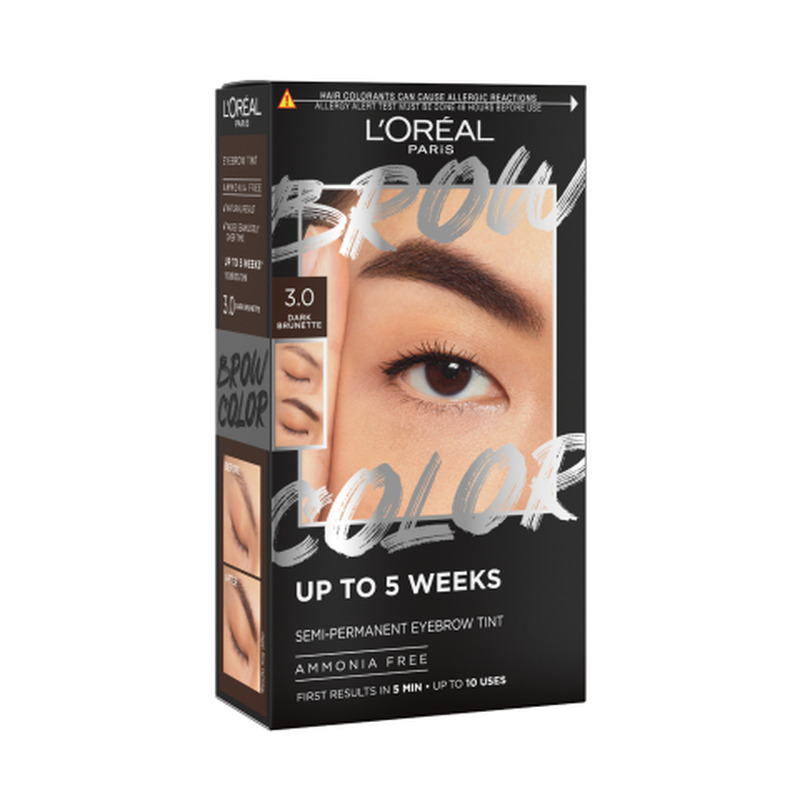 Poolpüsiv kulmuvärv L'Oreal Paris Brow Tint 3.0 Dark Brunette