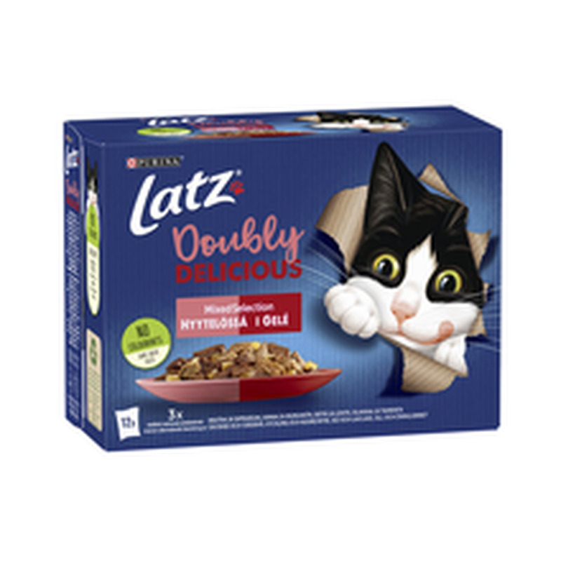 Latz Doubly Delicious kassitoiduvalik tarretises 12x85g