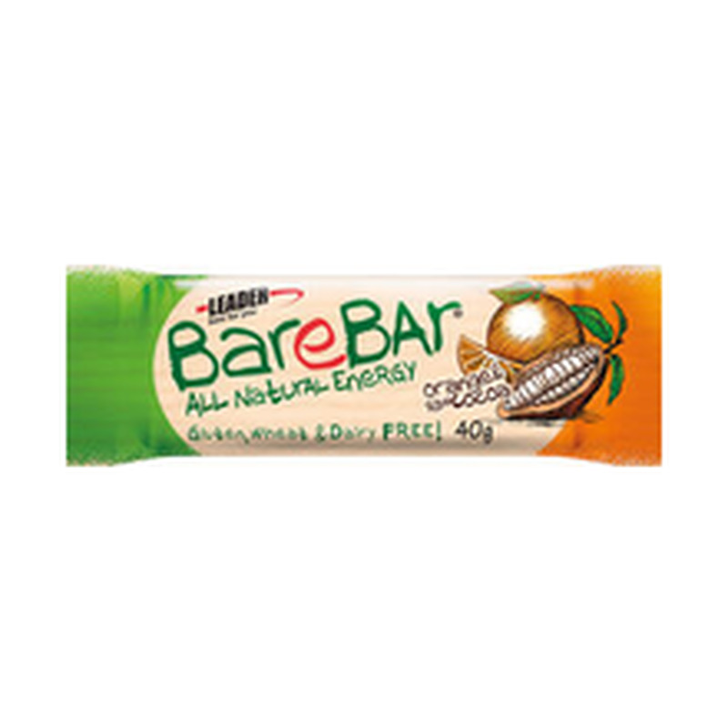 Barebar batoon apelsini-toorkakao, 40 g