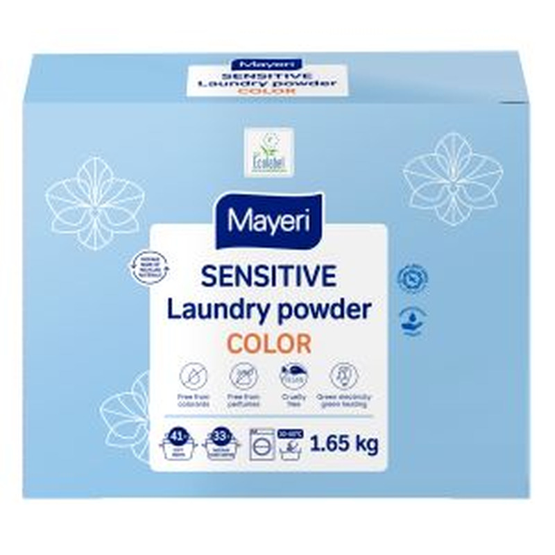 Pesupulber Sensitive color, MAYERI, 1,65 kg