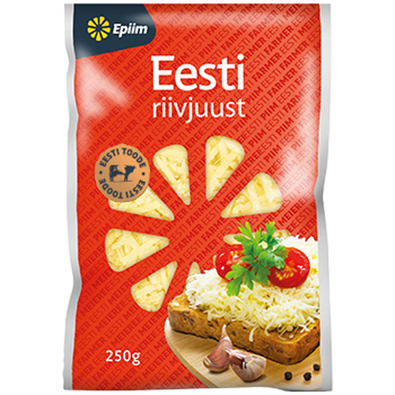 Eesti riivjuust laktoosivaba, E-PIIM, 250 g