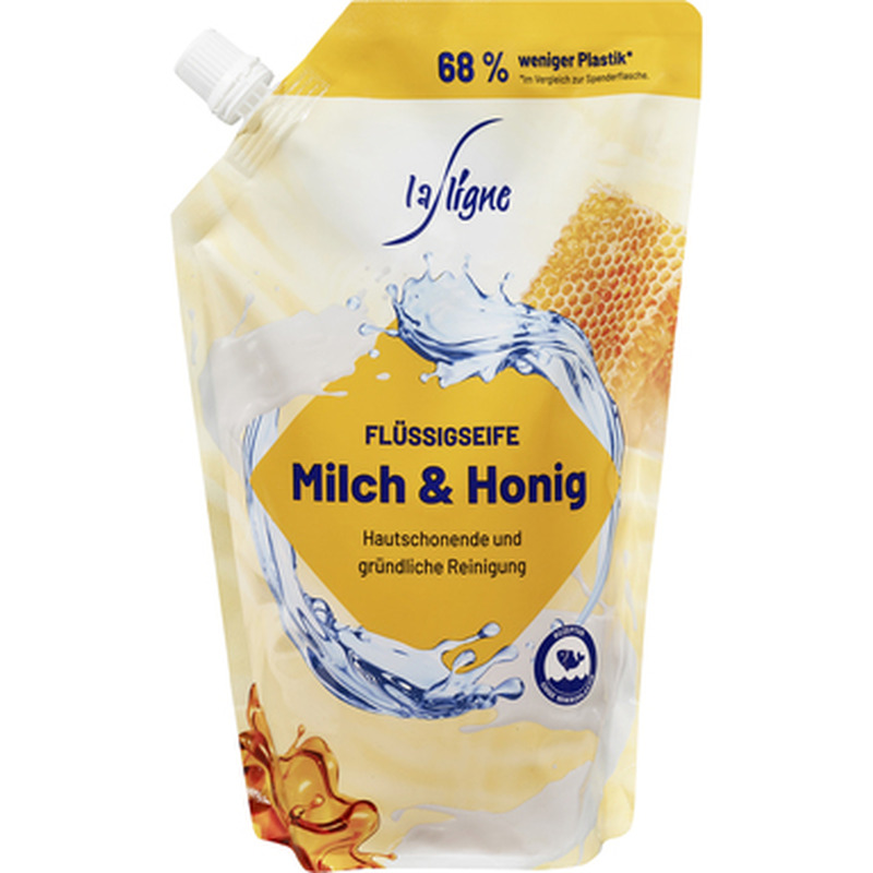 LA LIGNE Vedelseep Milk & Honey 750ml (täide)