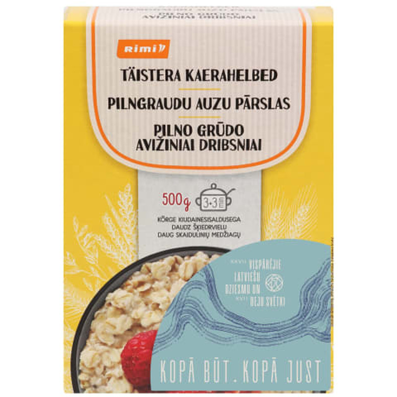 Täistera kaerahelbed, RIMI, 500 g