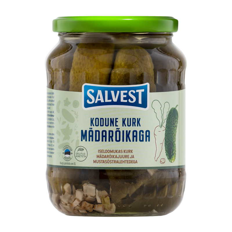 Kodune kurk mädarõikaga, SALVEST, 675 g