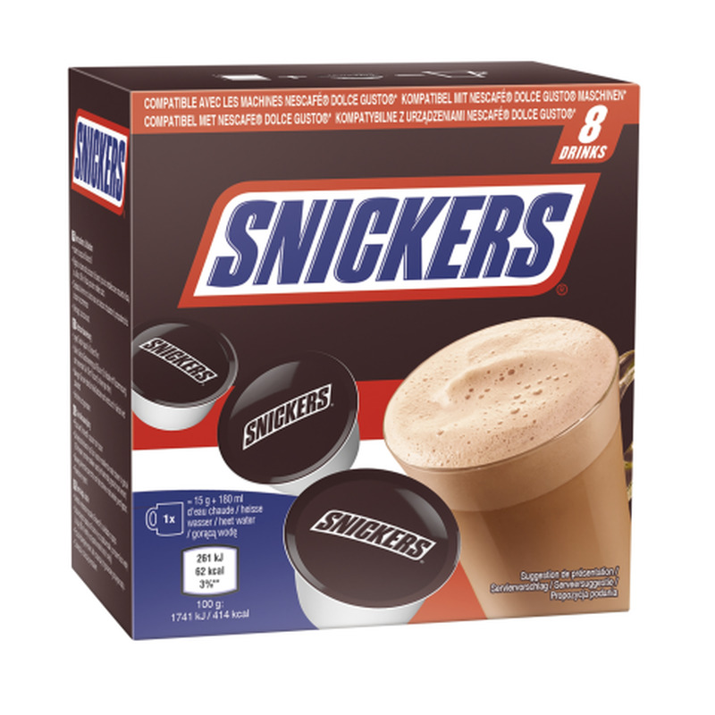 Kakaokapslid Dolce Gusto Snickers magusainega 8x15g