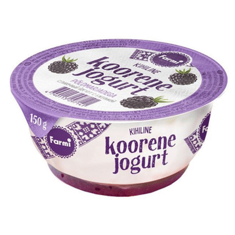 Koorene jogurt FARMI põldmar.l.vaba,150g