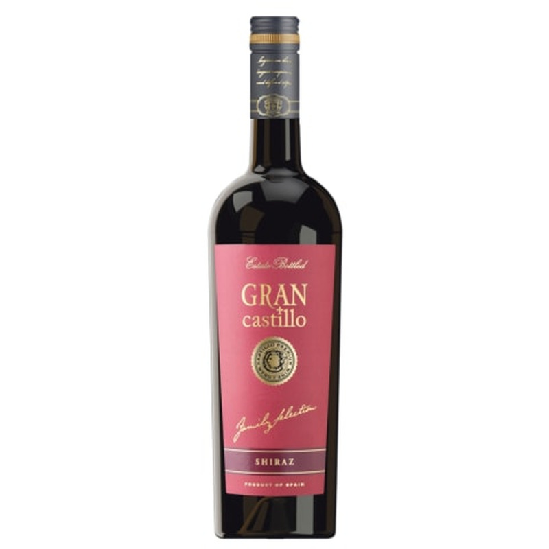 Kaitstud päritolunimetusega vein Gran Castillo Shiraz 0,75l