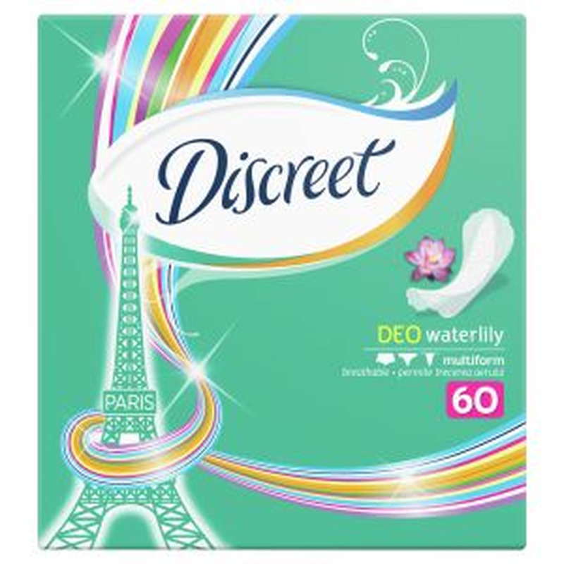 Pesukaitsmed Waterlilly, DISCREET, 60 tk