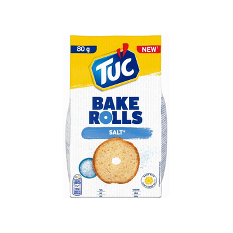 Leivakrõpsud Bake rolls soola TUC 80g