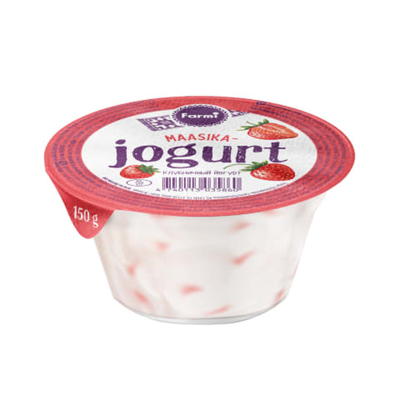 Jogurt maasika Farmi 150g