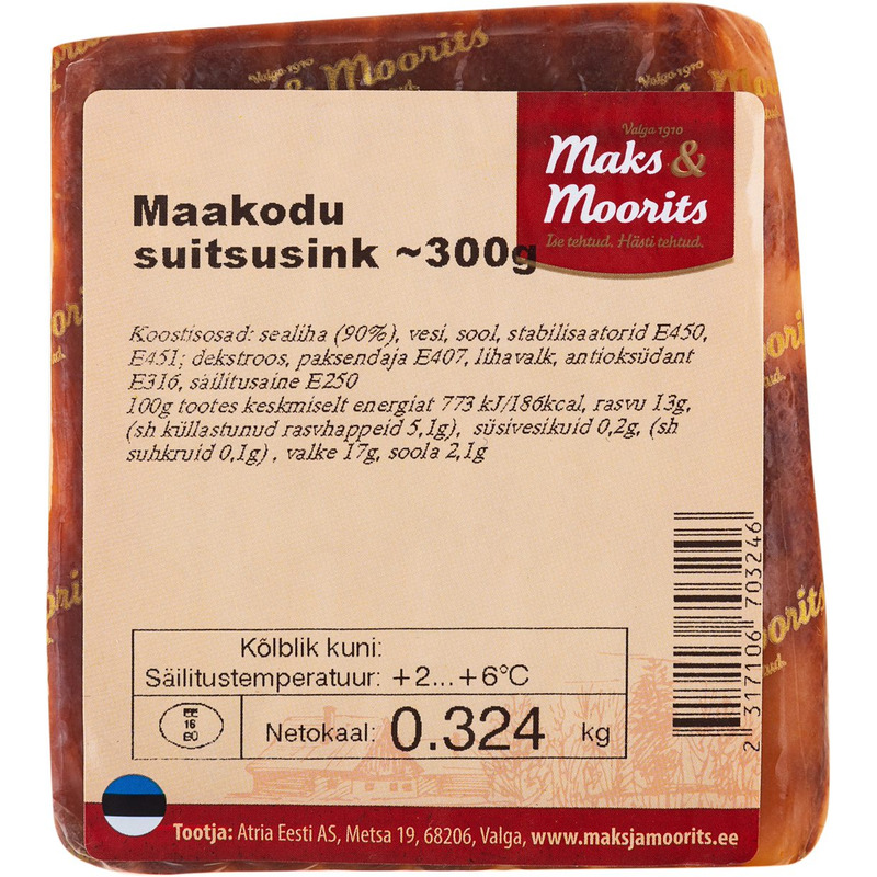 Maakodu suitsusink, MAKS & MOORITS, kg