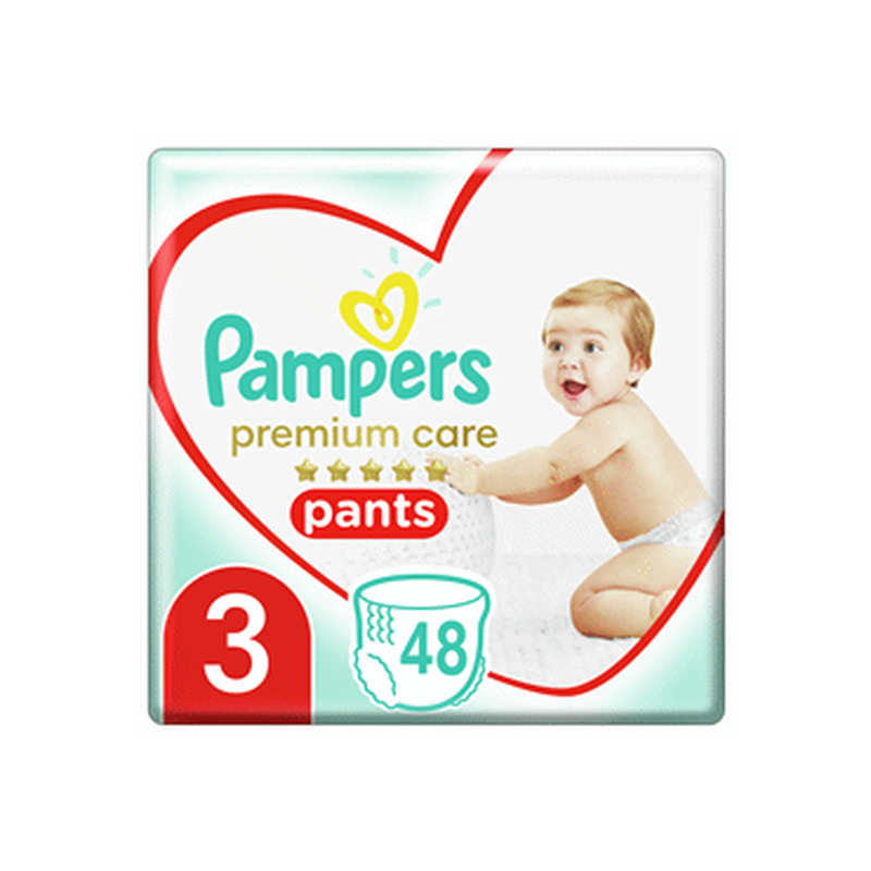 Püksmähk.PAMPERS Prem.Care s3,48tk 6-11