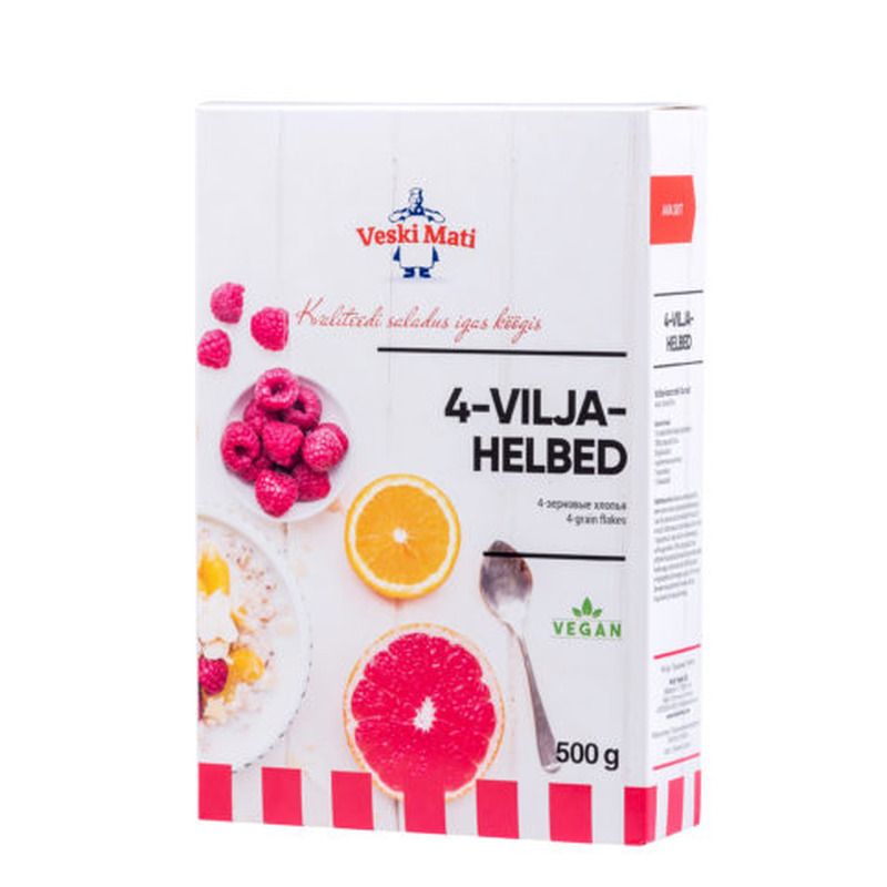 Neljaviljahelbed karbis, VESKI MATI, 500 g