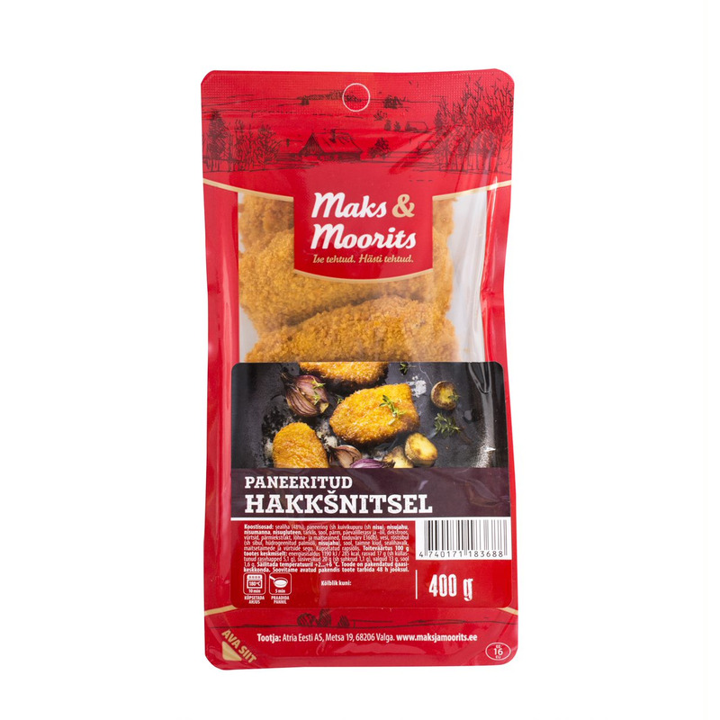 Paneeritud hakkšnitsel, MAKS & MOORITS, 400 g