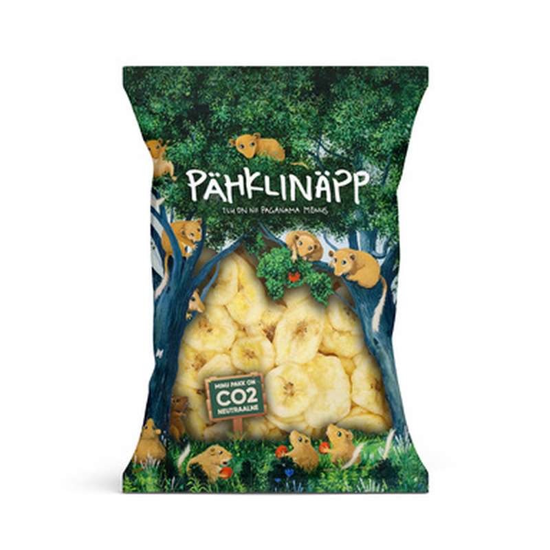 PÄHKLINÄPP Kuivatatud banaanilaastud 350g