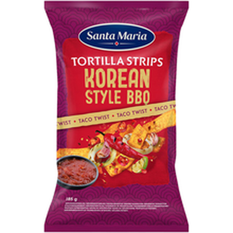 Santa maria korea grilli stiilis tortillaribad 185 g