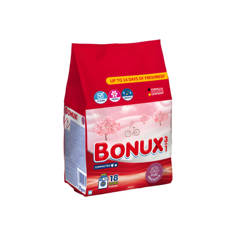 Pesupulber Bonux Pure Magnolia 18pk 1,17kg