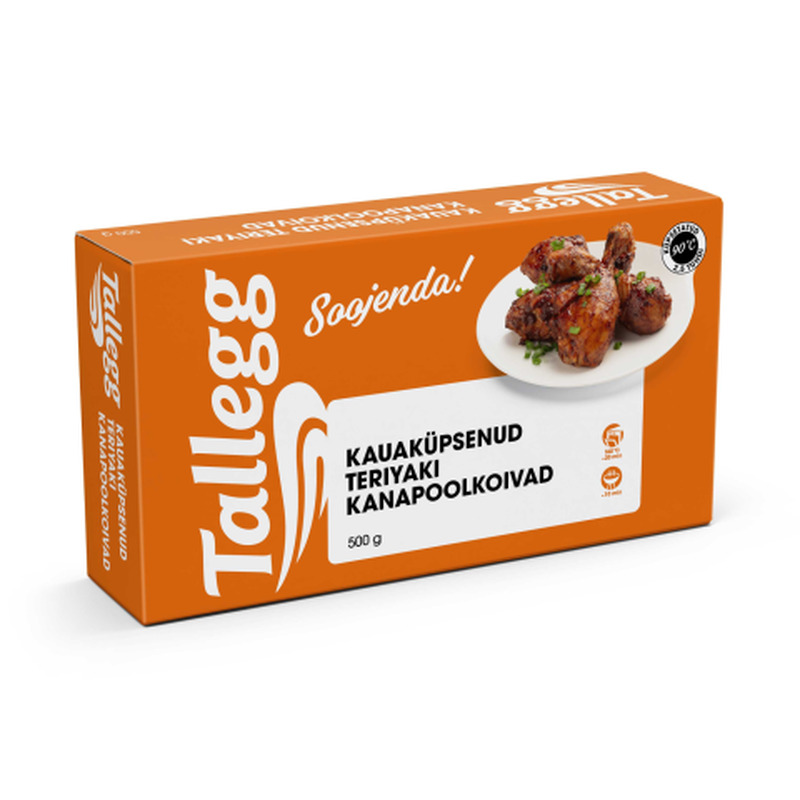 Kauaküpsetatud Teriyaki kanapoolkoivad Tallegg 500g