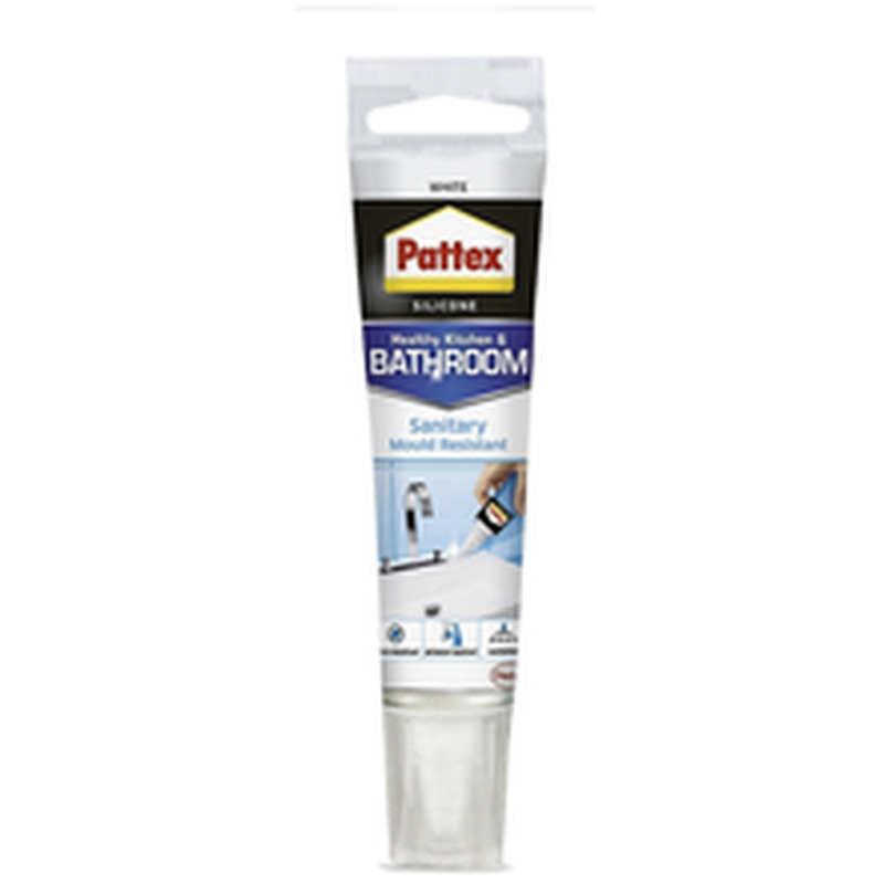 Pattex HB sanitaarsilikoon, 50 ml, valge