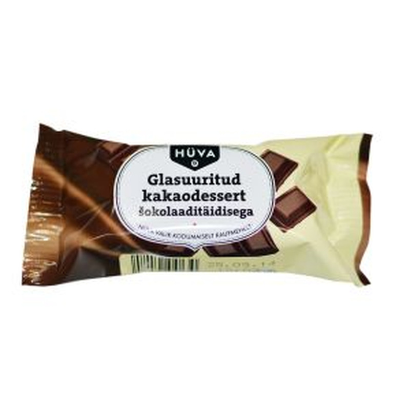 Hüva glasuuritud kohupiimadessert 38g šokolaadi täidisega