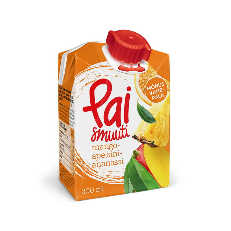 Smuuti mango-apelsini-ananassi, PAI, 200 ml