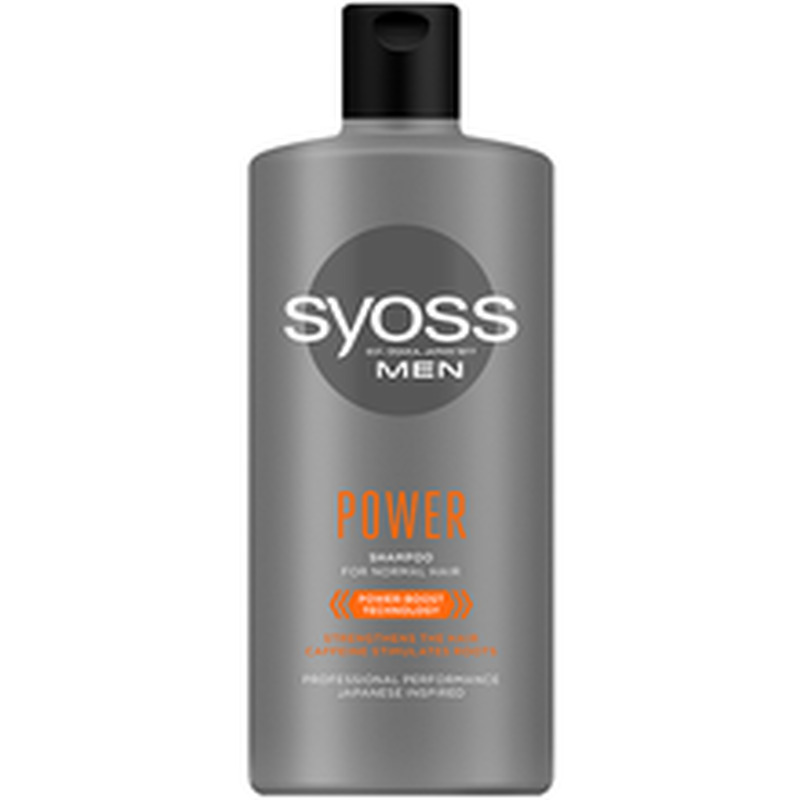 Šampoon Power&Strength meestele, SYOSS, 440 ml