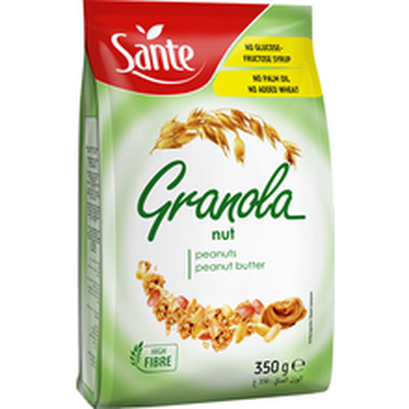 Röstitud müsli maapähklite ja maapähklikreemiga Granola, SANTE, 350 g