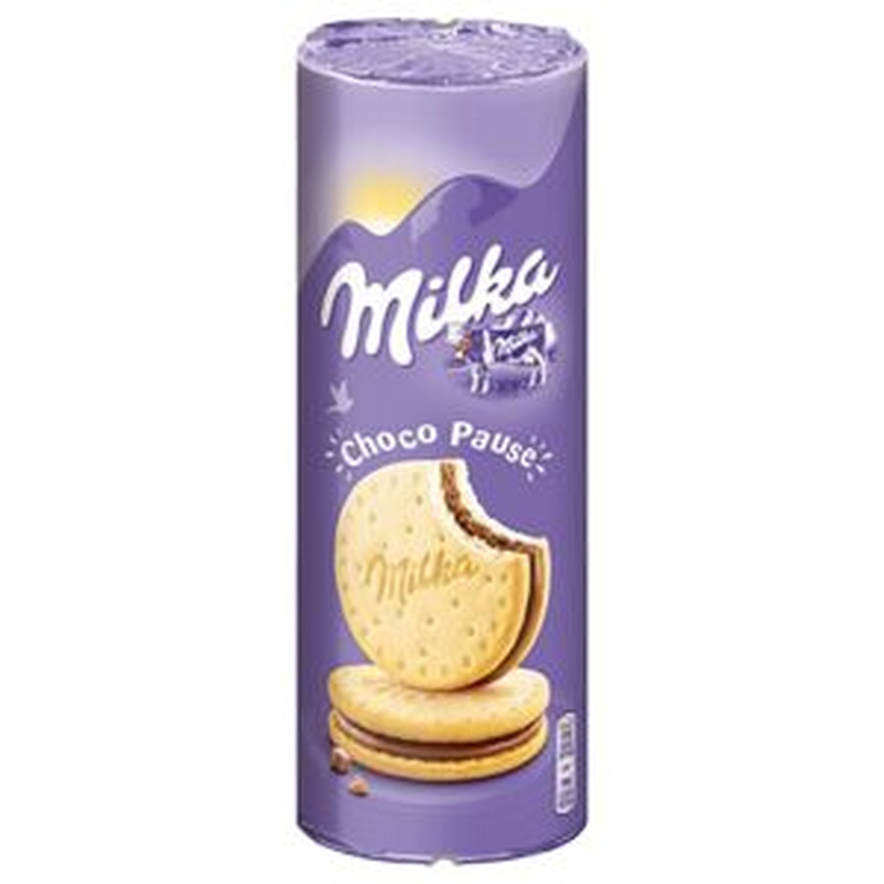 Kihilised küpsised piimašokolaadi kreemiga, MILKA,