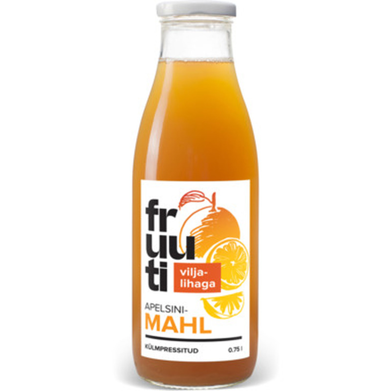 Apelsinimahl viljalihaga, FRUUTI, 750 ml