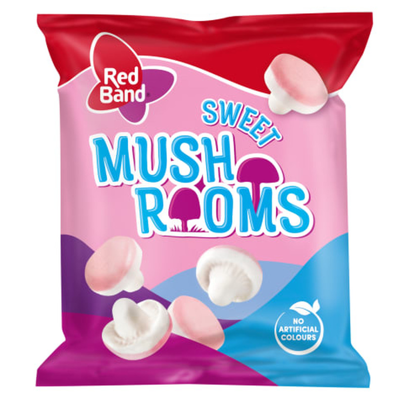 Närimiskommid vaarikamaitselised sweet mushrooms Red Band 100g