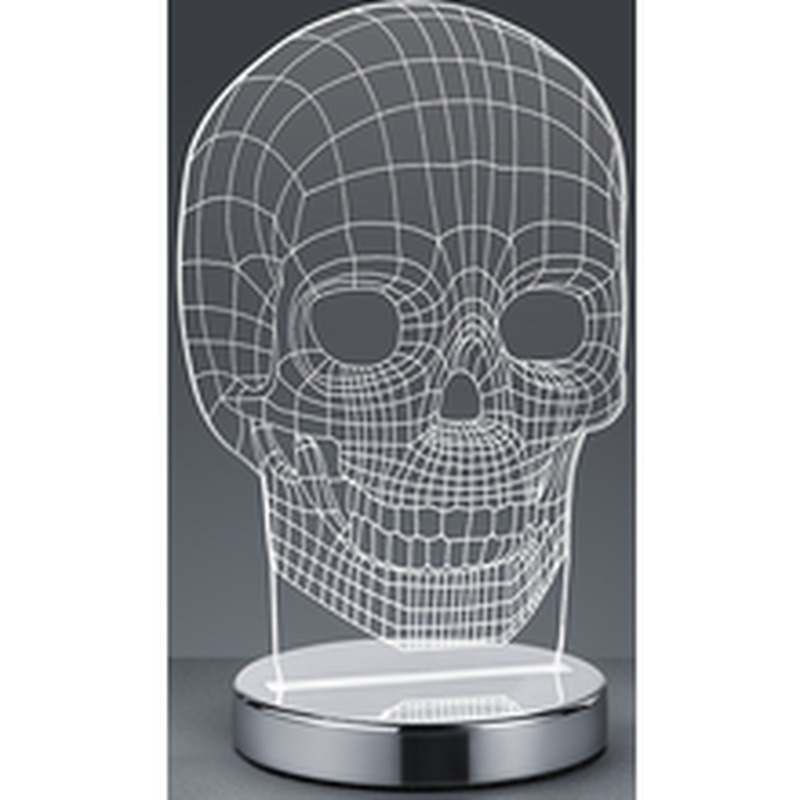 Lauavalgusti Skull kromi Led Trio