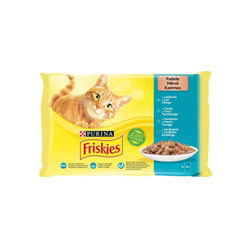 Kiisueine FRISKIES lõhega 4x85g