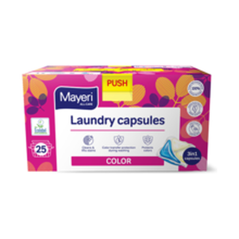 Pesugeelikapslid All Care  Color karbis, MAYERI, 25 tk