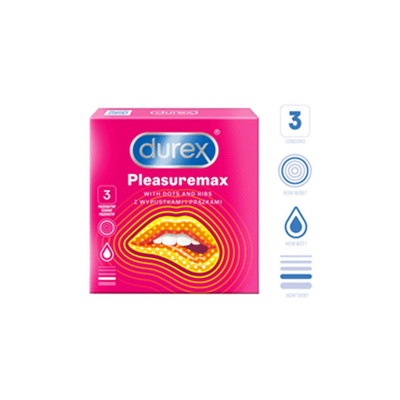 Kondoomid Pleasuremax, DUREX, 3 tk