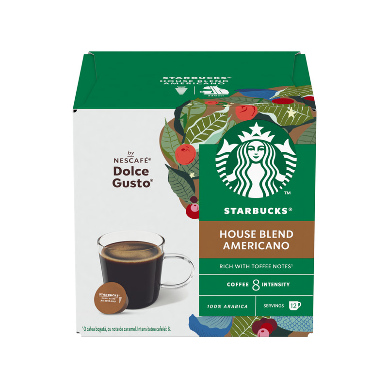 Kohvikapslid House Blend, STARBUCKS, 12 tk